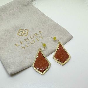 Kendra Scott drop earrings in goldstone